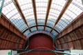 Looking down internal stairtower at Scotland Street School. Glasgow, Scotland.