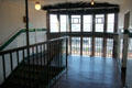 Stairs in internal stairtower at Scotland Street School. Glasgow, Scotland.