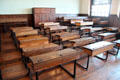 World War II classroom at Scotland Street School Museum. Glasgow, Scotland.