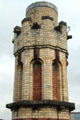 Brick tower atop Mackintosh's Glasgow Herald Building. Glasgow, Scotland.