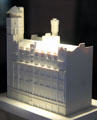 Model of Glasgow Herald Building by Charles Rennie Mackintosh at The Lighthouse. Glasgow, Scotland.