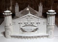 Model of unbuilt Concert Hall for Glasgow International Exhibition by Charles Rennie Mackintosh at The Lighthouse. Glasgow, Scotland.