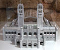 Model of unbuilt Railway Terminus by Charles Rennie Mackintosh at The Lighthouse. Glasgow, Scotland.