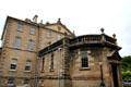 Driveway view of entrance at Pollok House. Glasgow, Scotland.