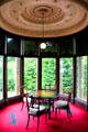 Round parlor sitting area at Holmwood. Glasgow, Scotland.