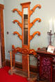Hat & umbrella stand in parlor at Holmwood. Glasgow, Scotland.