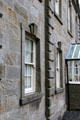 Stone facade details of Reid farmhouse at National Museum of Rural Life. Kittochside, Scotland.