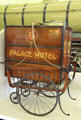 Palace Hotel royal breakfast barrow once used to take breakfast to Queen Victoria at Aberdeen rail station at Riverside Museum. Glasgow, Scotland.