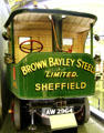 Sentinel steam lorry at Riverside Museum. Glasgow, Scotland.