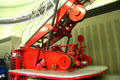 Ladder mechanism of turntable ladder fire engine by Dennis-Merryweather of Glasgow at Riverside Museum. Glasgow, Scotland.
