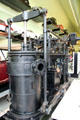 Ship steam engine at Riverside Museum. Glasgow, Scotland.