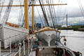Boats on deck of Glenlee Tall Ship. Glasgow, Scotland.