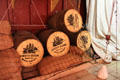 Cutty Sark whisky barrels aboard Glenlee Tall Ship. Glasgow, Scotland.