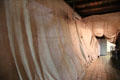 Sail on display on Glenlee Tall Ship. Glasgow, Scotland.
