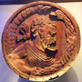 Hercules & serpents replica carving in Stirling Castle Palace gallery. Stirling, Scotland.