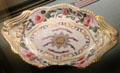 Spode Felspar Dish used by Regiment on St Helena at Stirling Castle Regimental Museum. Stirling, Scotland.