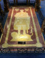 Monument marking tomb of King Robert the Bruce in Dunfermline New Abbey Church. Dunfermline, Scotland.