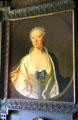 Portrait of Lady Christian by Allan Ramsay in Green Bedroom at Newhailes. Musselburgh, Scotland.