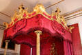 Gilding on four poster bed in State Bedchamber Hopetoun House. Queensferry, Scotland.