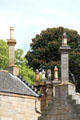 Chimneys on 19thC extension at Lauriston Castle. Edinburgh, Scotland.