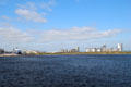 Housing development around Leith harbor. Edinburgh, Scotland.