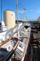 Life boats of Royal Yacht Britannia. Edinburgh, Scotland.