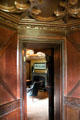 Doorway between the Study & octagonal ante-room under corner tower at Abbotsford House. Melrose, Scotland.