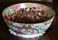 Chinese export porcelain punch bowl in drawing room at Abbotsford House. Melrose, Scotland.
