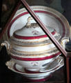 Tureen with Palmer crest at Manderston House. Duns, Scotland.