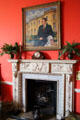 Servant's area fireplace in basement at Manderston House. Duns, Scotland.
