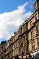 Victorian commercial buildings on Whitehall St. Dundee, Scotland.