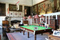 Billiard room & library at Glamis Castle. Angus, Scotland.