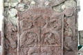 Pictish cross-slab detail scenes with animals at Meigle Sculptured Stone Museum. Meigle, Scotland.