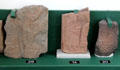 Collection of Pictish carved stones at Meigle Sculptured Stone Museum. Meigle, Scotland.