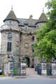 Gatehouse towers with crosshouse entrance of Falkland Palace. Falkland, Scotland.
