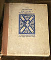Book marking the opening of Scottish National War Memorial with intro by Sir Ian Hamilton at Kellie Castle. Pittenweem, Scotland.