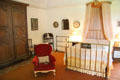 Earl's bedroom at Kellie Castle. Pittenweem, Scotland.