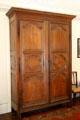 Wooden wardrobe at Kellie Castle. Pittenweem, Scotland.