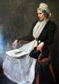 Mrs. Hannah Stodart Lorimer portrait by John Henry Lorimer at Kellie Castle. Pittenweem, Scotland.