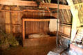Inset bed in Cottar's House at Highland Folk Museum. Newtonmore, Scotland