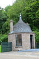 Circular West Lodge at Stanley Mills. Stanley, Scotland.
