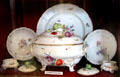 Ludwigsburg porcelain painted with flowers at Scone Palace. Perth, Scotland.