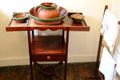 Washstand with basin & pitcher at Crathes Castle. Crathes, Scotland.