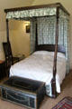Gallery bedroom with oak four poster bed at Crathes Castle. Crathes, Scotland.