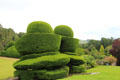 Garden at Crathes Castle. Crathes, Scotland.