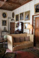 Irvine family portraits in drawing room at Drum Castle. Drumoak, Scotland.