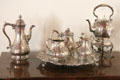 Silver coffee & tea service at Drum Castle. Drumoak, Scotland.