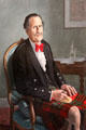 Portrait of Ninian, 25th Brodie of Brodie, last of clan to live at Brodie Castle who died in 2003 at age 90. Brodie, Scotland.