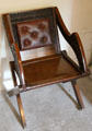 Folding chair at Brodie Castle. Brodie, Scotland.