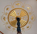 North drawing room with Adamesque ceiling at Duff House. Banff, Scotland.